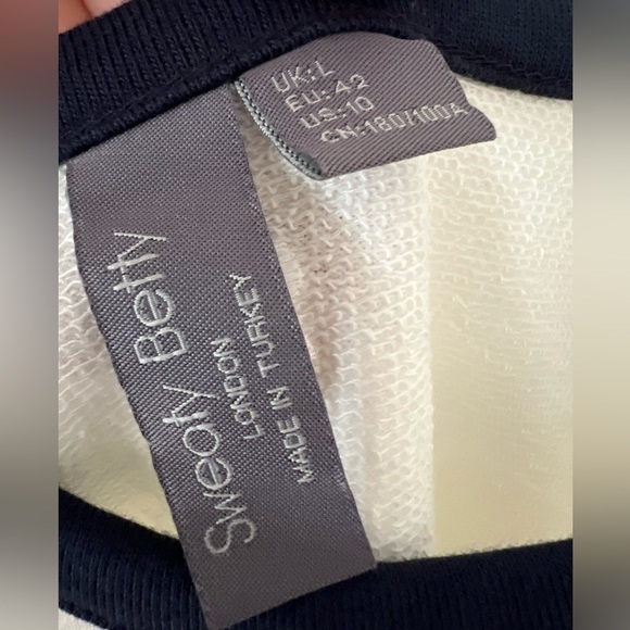 Sweaty Betty After Class Tie Waist Romper - Size 10 - lily white color - NWT - Picture 3 of 8